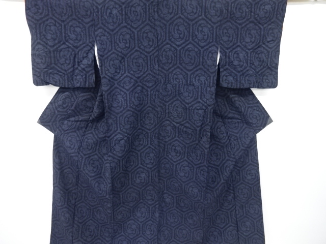 JAPANESE KIMONO / ANTIQUE KIMONO / SILK / TOKAMACHI TSUMUGI / WOVEN KIKKO
